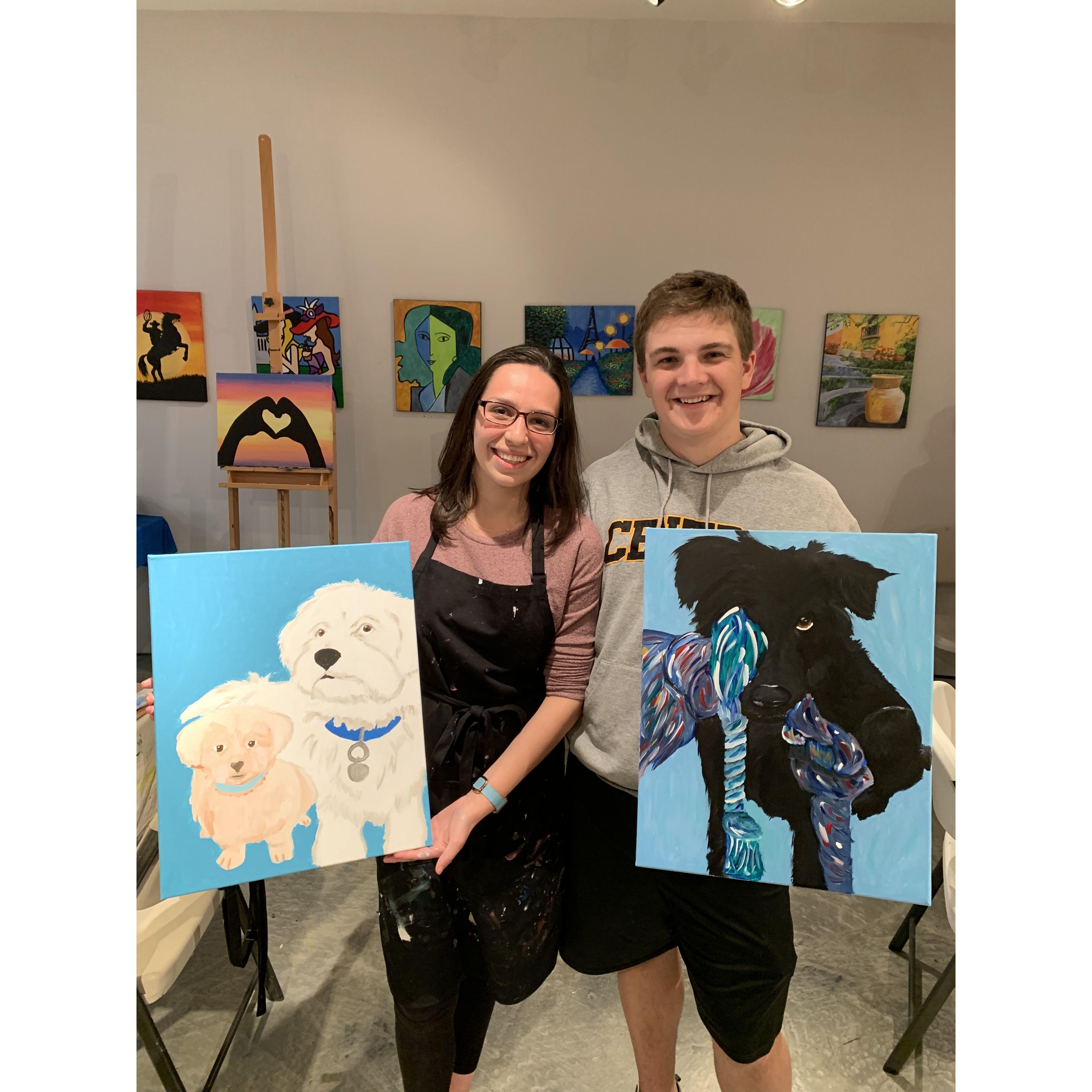 Paint and sip date