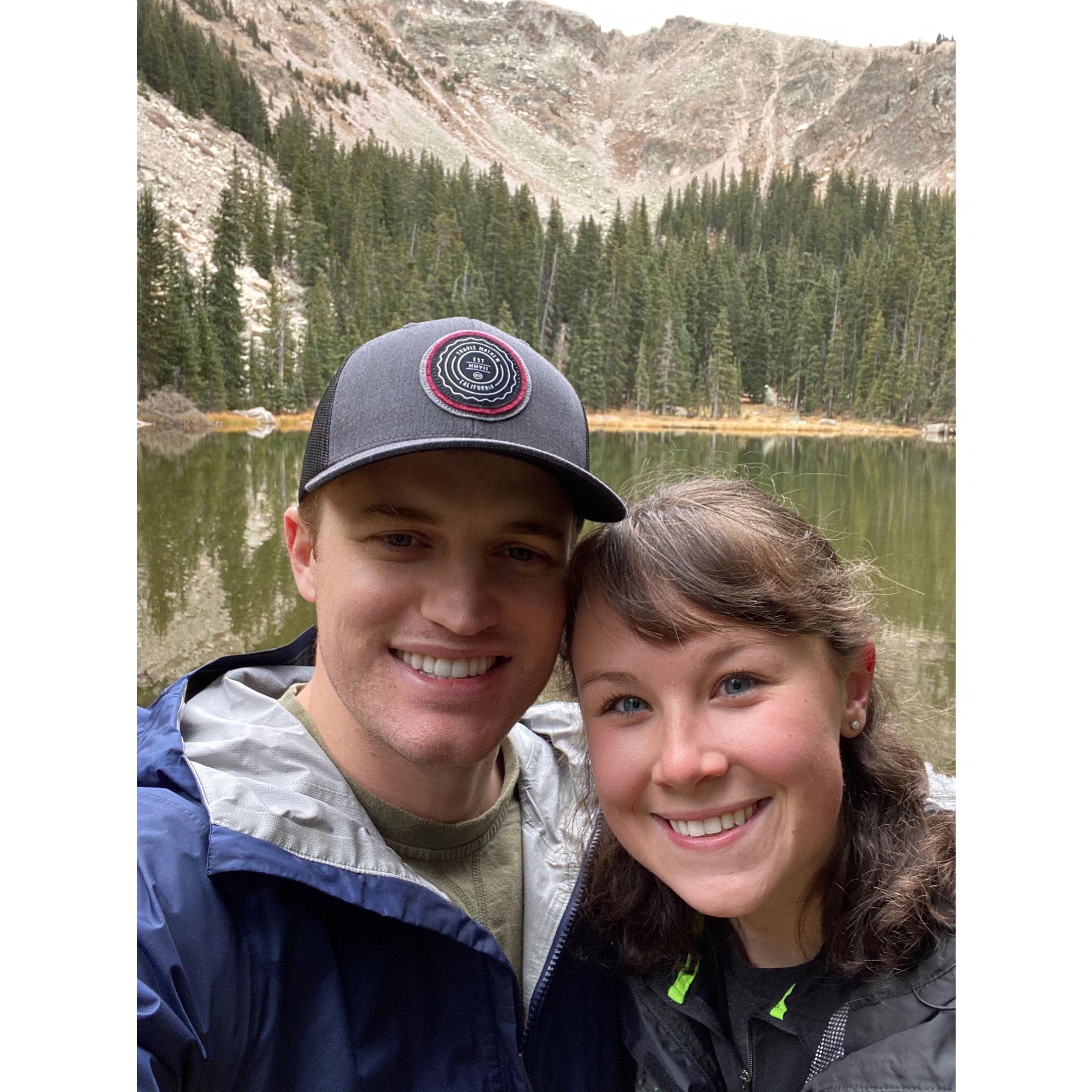 Our 3rd date to Nambe Lake which has become a tradition for us to do every year.