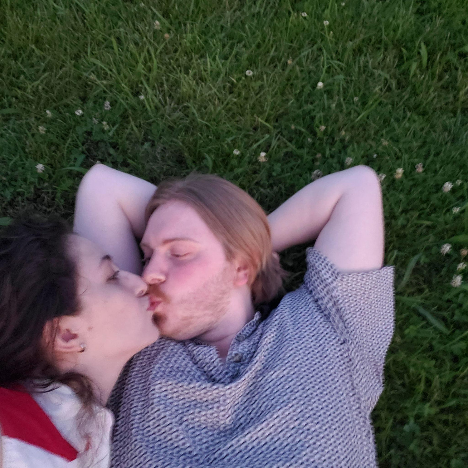 At the final stop on a roadtrip, Louisville KY, laying on the hillside by the Ohio River watching the fireworks on the 4th of July. (2023)