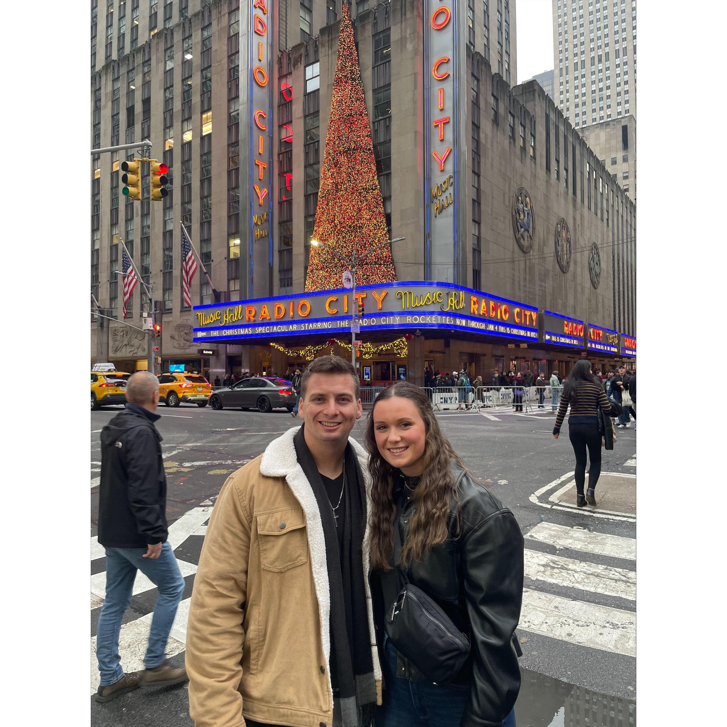 New York City seeing the Rockettes 2023