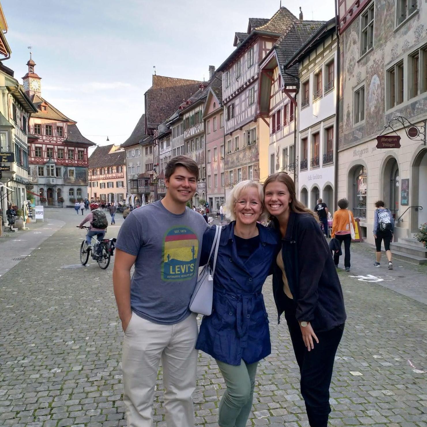 Paul and I got to visit my godparents in Switzerland during our semester abroad in the fall of 2019 - here we are with my lovely godmama Jen in October!