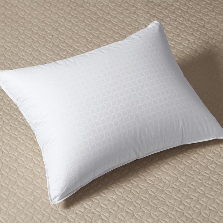 700-Fill-Power Sateen White Goose Down Pillow Pale Blue Firm King, Cotton | L.L.Bean