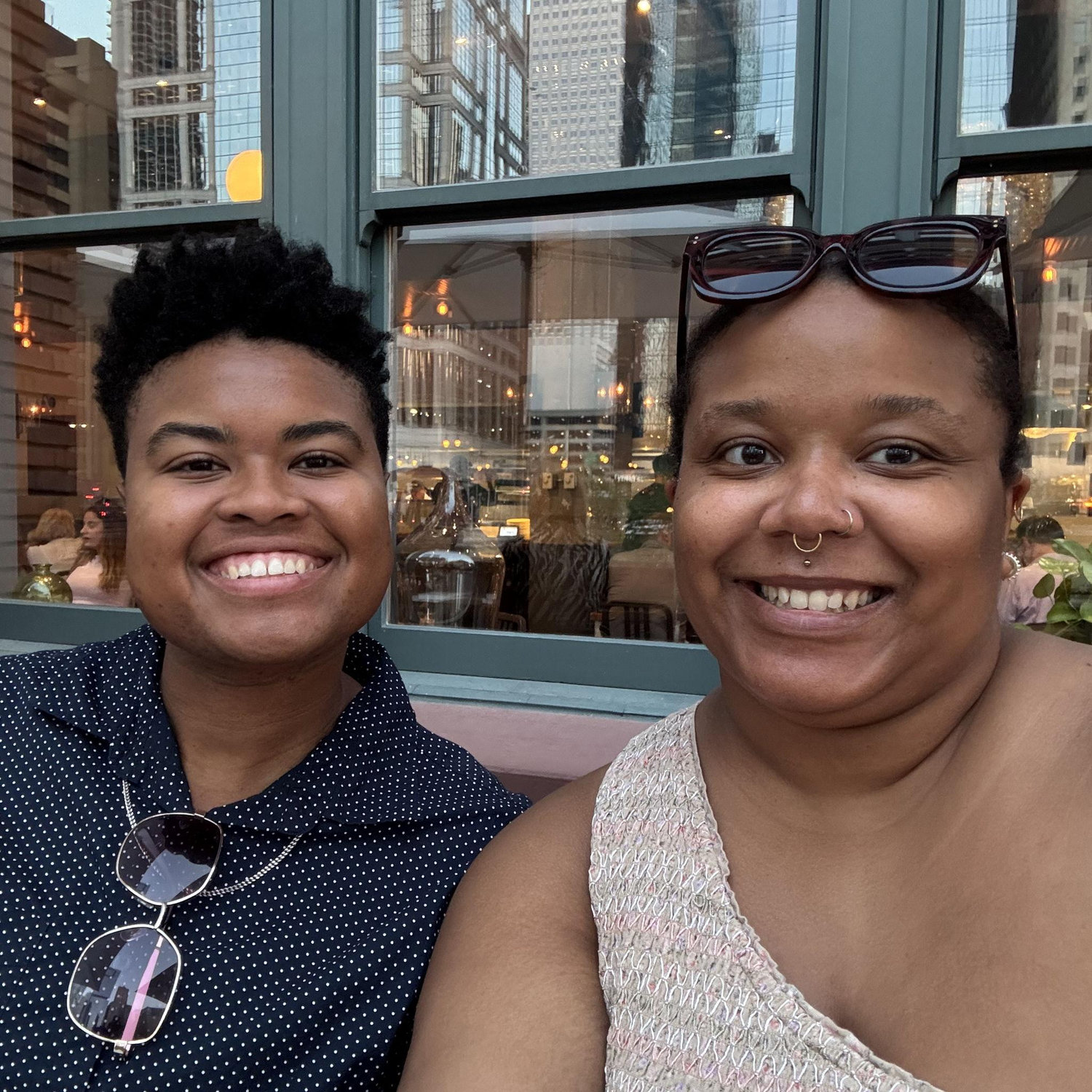 Celebrated our 4 year anniversary the day we moved to Chicago!
