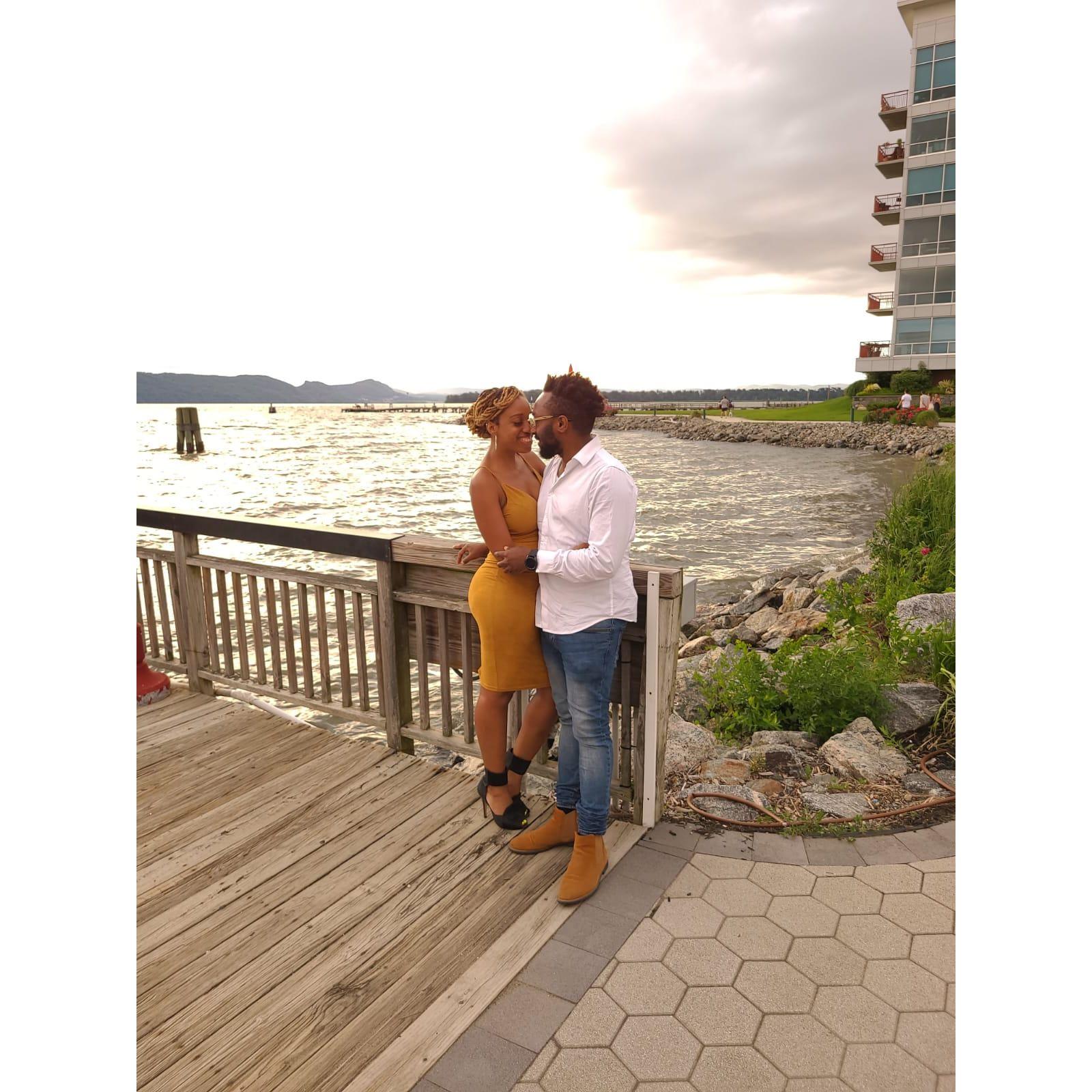 A moment of embrace.. The "romantic" us.