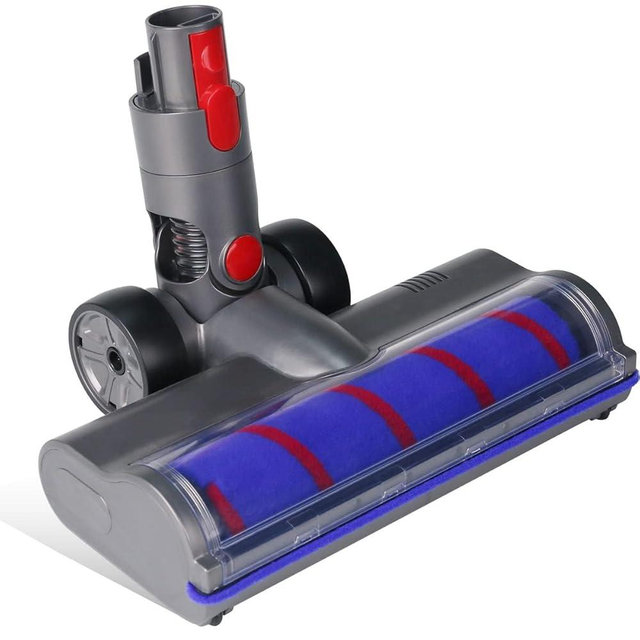 Head Replacement for Dyson V7 V8 V10 V11 V15, SV10 SV11 SV12 SV14 SV15 SV22 SV25 SV27 SV28, Vacuum Replacement Parts, Soft Roller with Quick Release and 4 LED Lights, for Hardwood Floors Attachment
