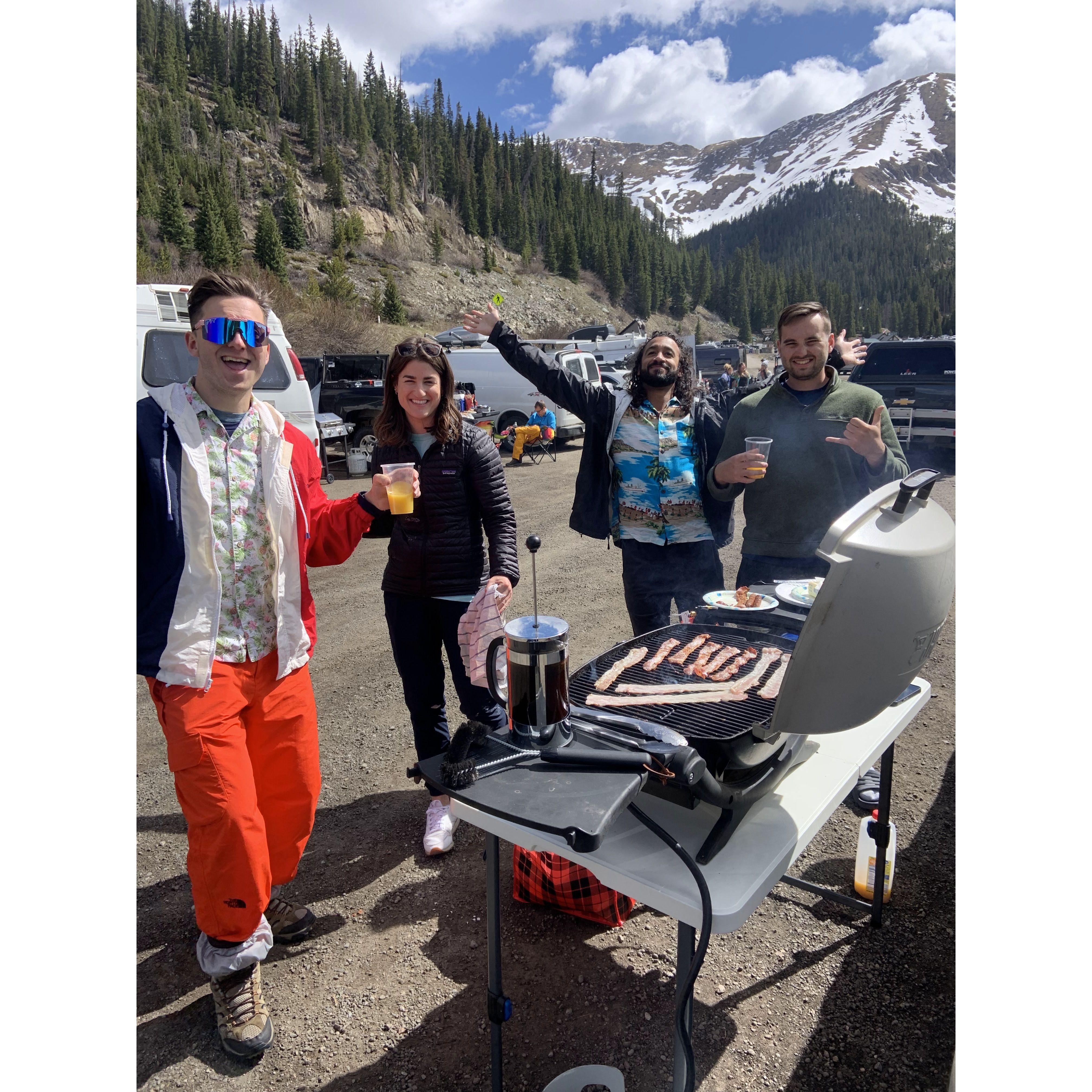 Very few things compare to grilling and skiing at Arapahoe Basin in the Spring