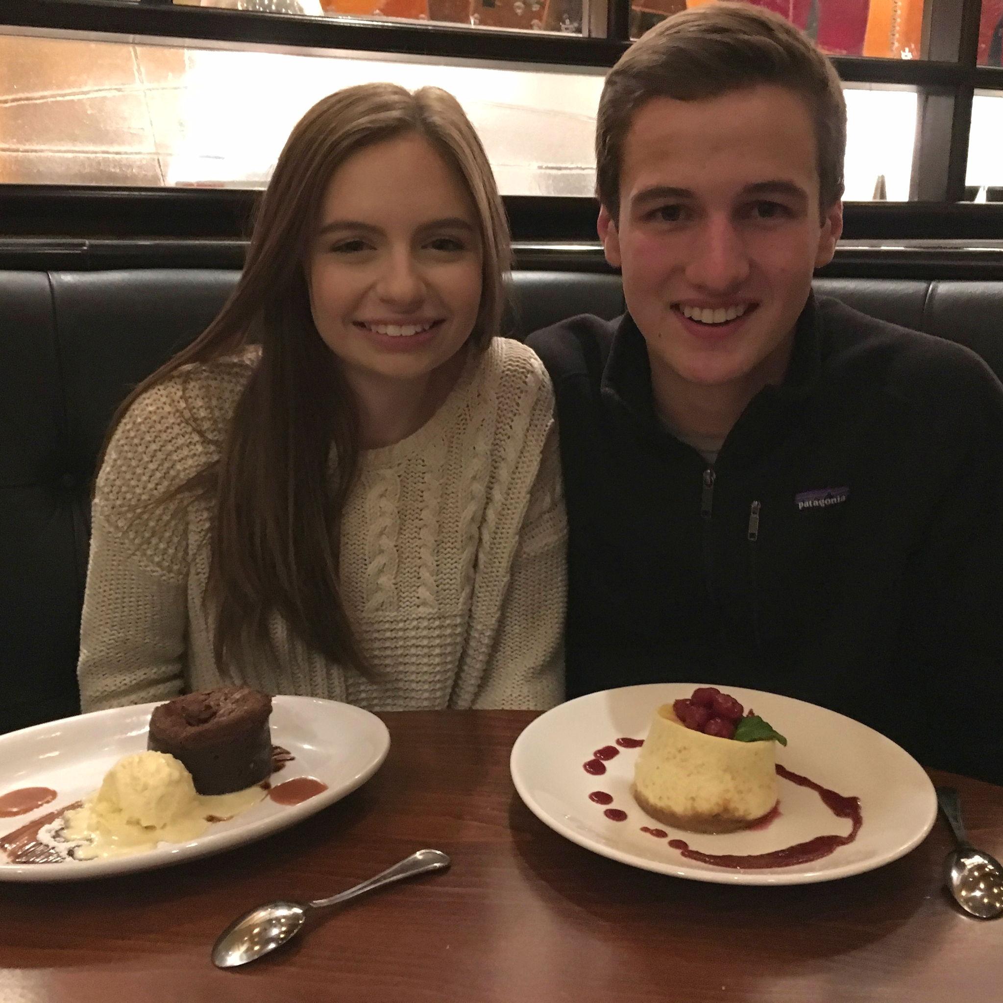 One of our first pics together in 2018! Two weeks into officially dating, Mason joined Laura’s family for their NYE tradition at Bacio and the rest is history!