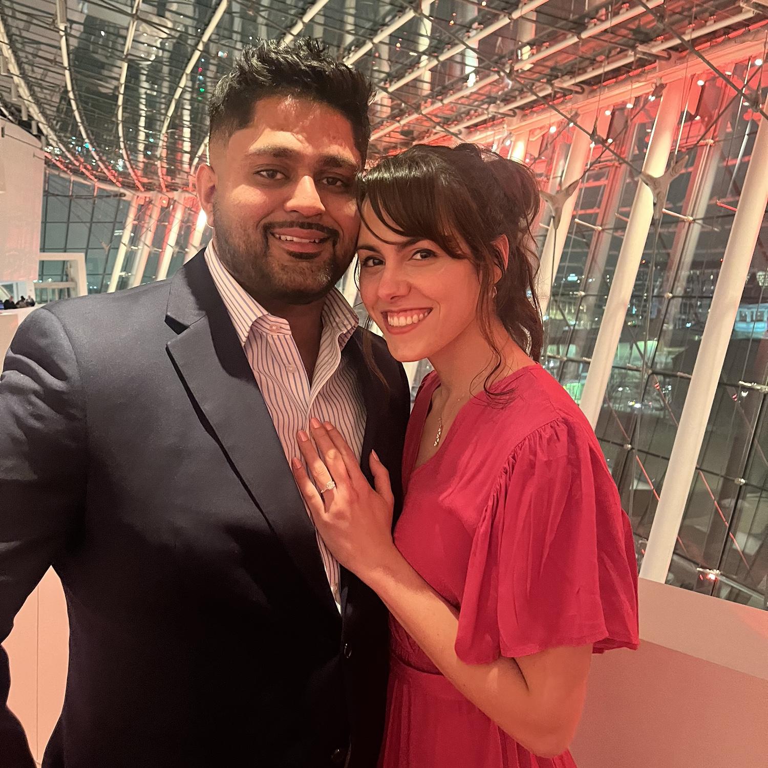 Ending our engagement night at the Kauffman Center ❤️