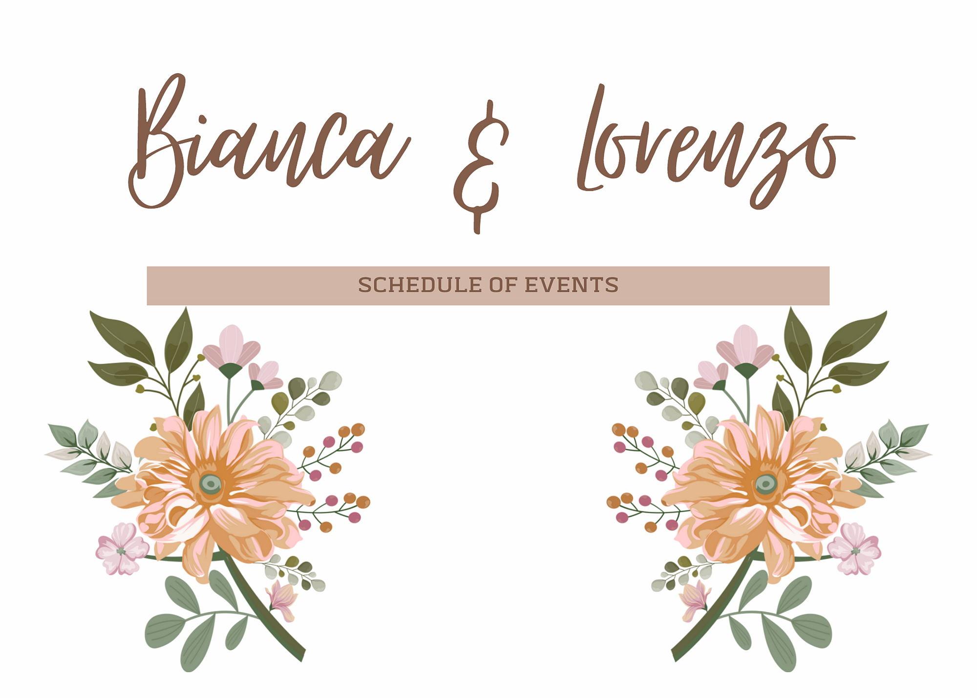 The Wedding Website of Lorenzo Gonzalez and Bianca Cardenas