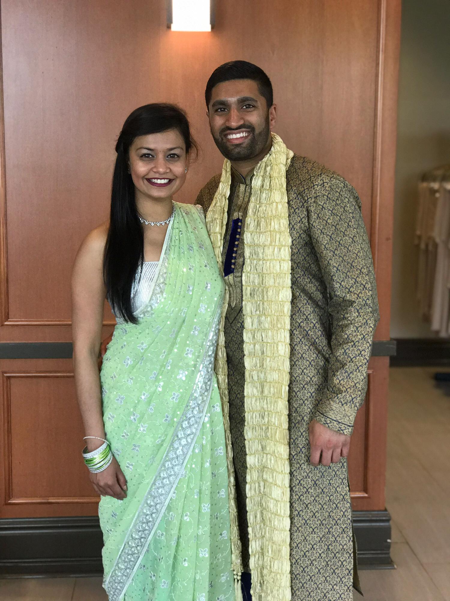Our first Indian wedding together and the time everyone and their mom thought we were already married 🙄!
