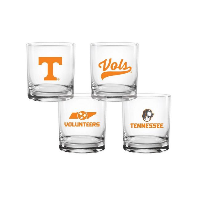 Indigo Falls Tennessee Volunteers Collector's 14oz. Rocks Glasses, Set of 4