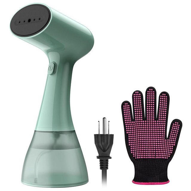 YOUNGOOD GS01 Steamer for Clothes, clothes steamer handheld with Ultra Large 400ml Water Tank, 1500W High Power, 20S Fast Heat-up,Wrinkle Remover,Portable Handheld Design Travel Steamer (Green)