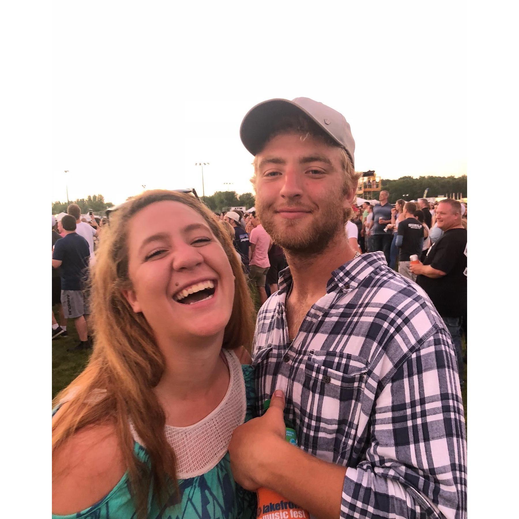 Our first Lake Front concert together that has become our tradition. 
July 2018