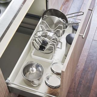 Tower Adjustable Pot Lid & Frying Pan Organizer