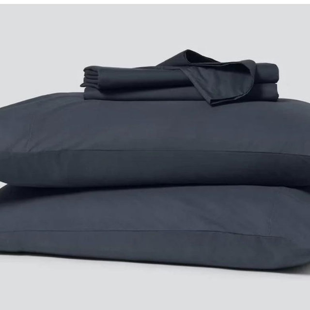 Casper Percale Queen Sheet Set Indigo