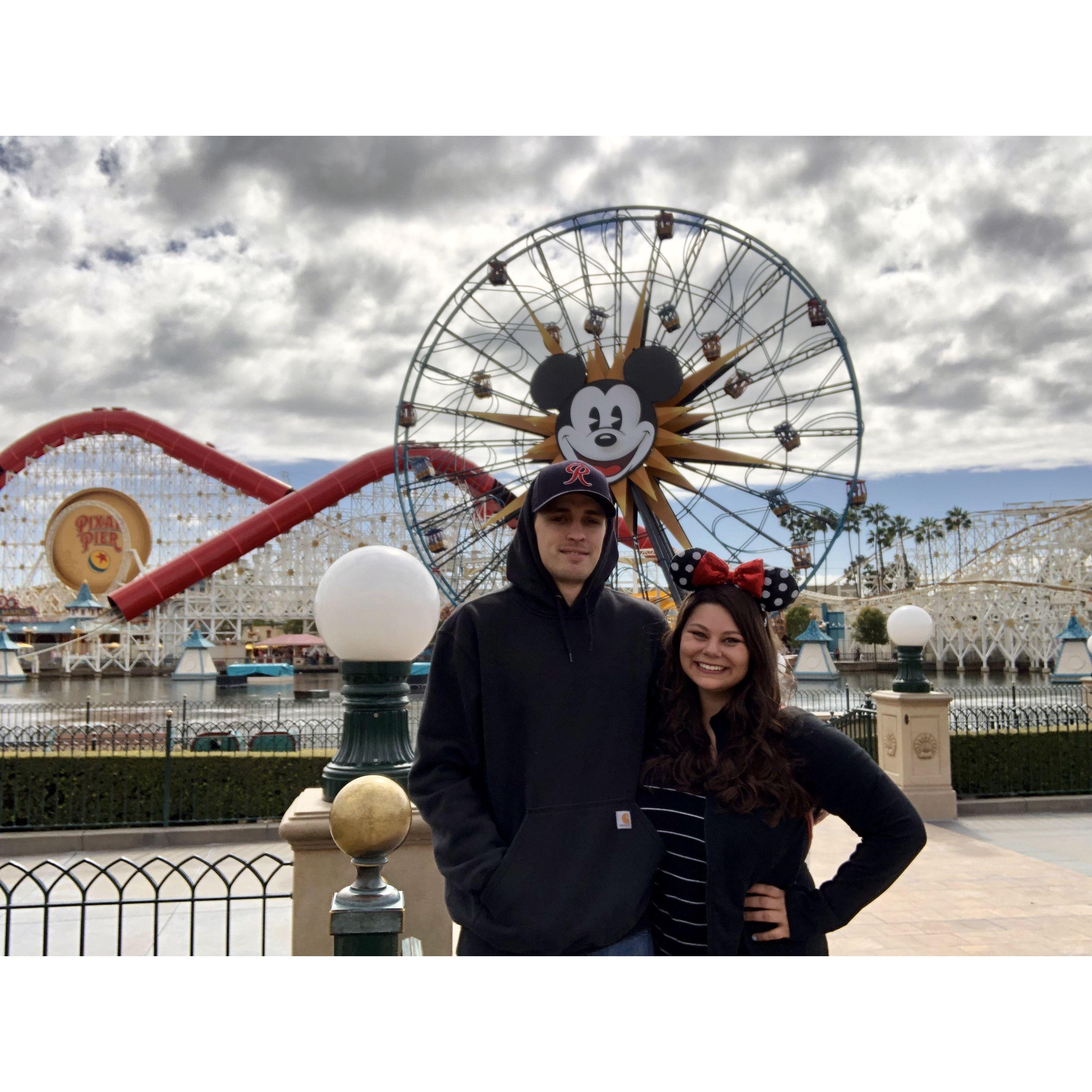 One of MANY trips to Disneyland when we lived in CA.