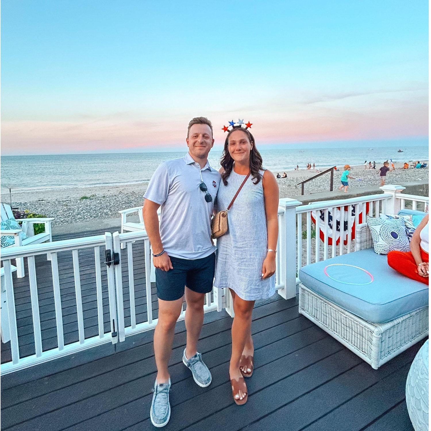 Celebrating the 3rd of July at Hummarock Beach