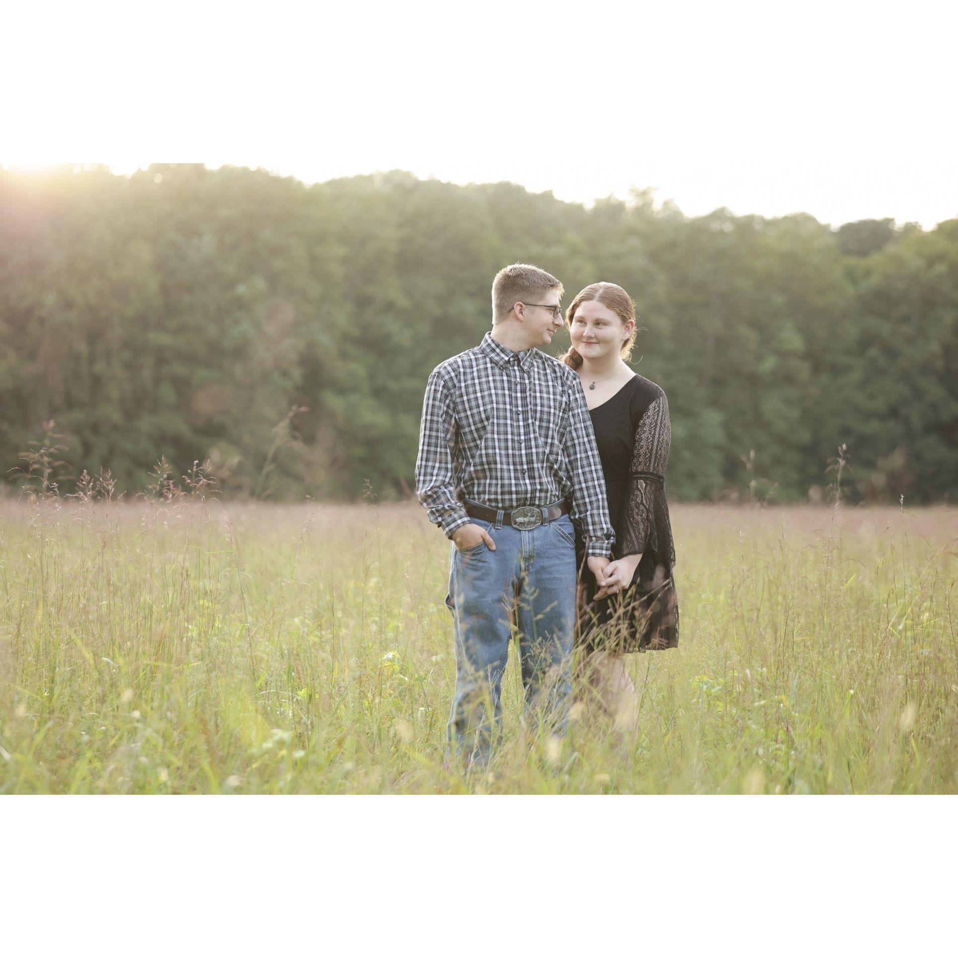 One of our many engagement photos taken by our amazing photographer.