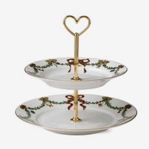 Royal Copenhagen ~ Star Fluted Christmas Tiered Server, Price $230.00 in Dallas, TX from The Ivy House