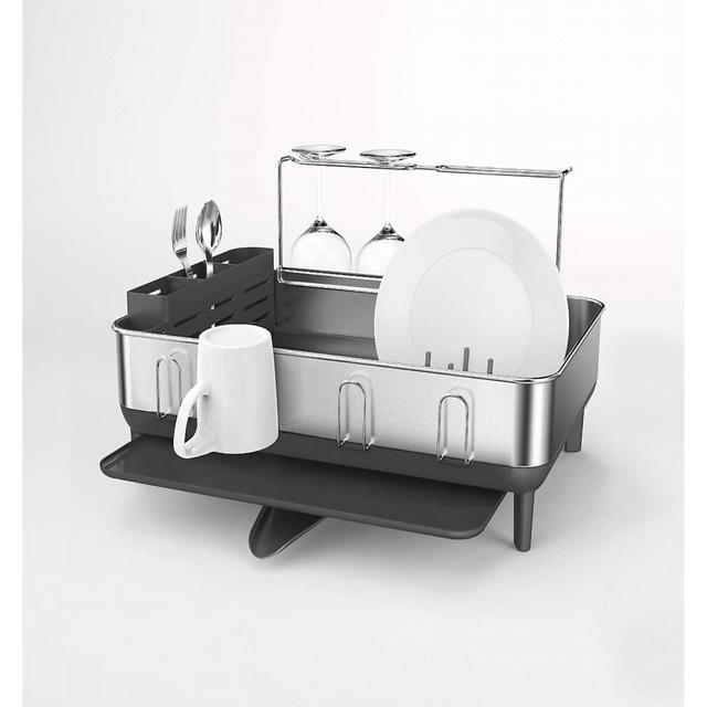 Simplehuman Steel Frame Dish Rack from Crate and Barrel