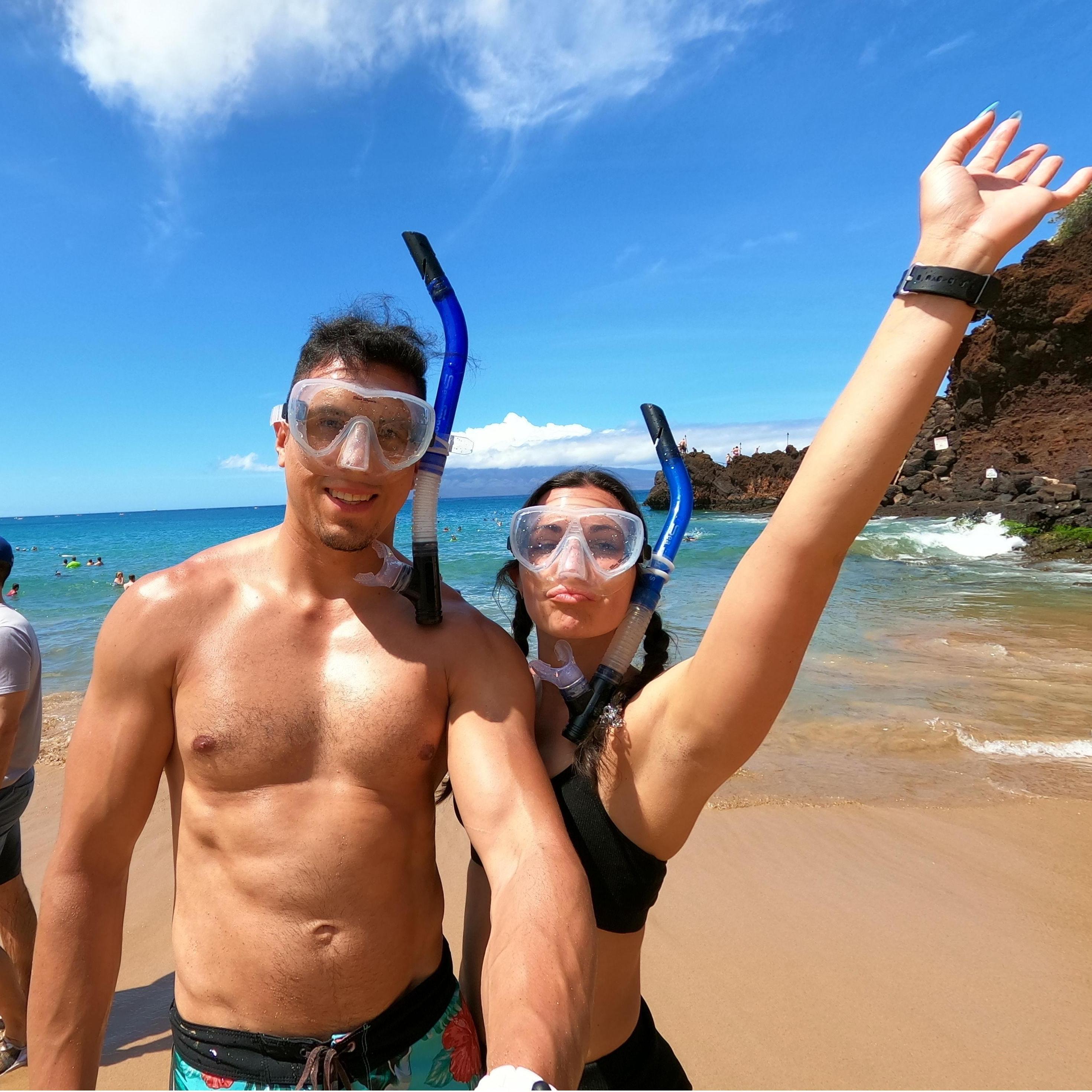 First time getting swimming with sea turtles!!!! -Maui, Hawaii