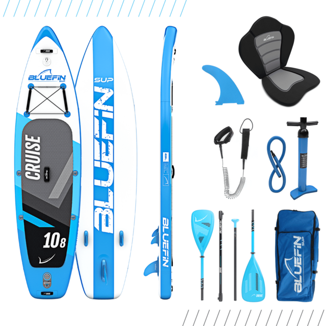 Bluefin Cruise SUP Package | Stand Up Inflatable Paddle Board 10’8″