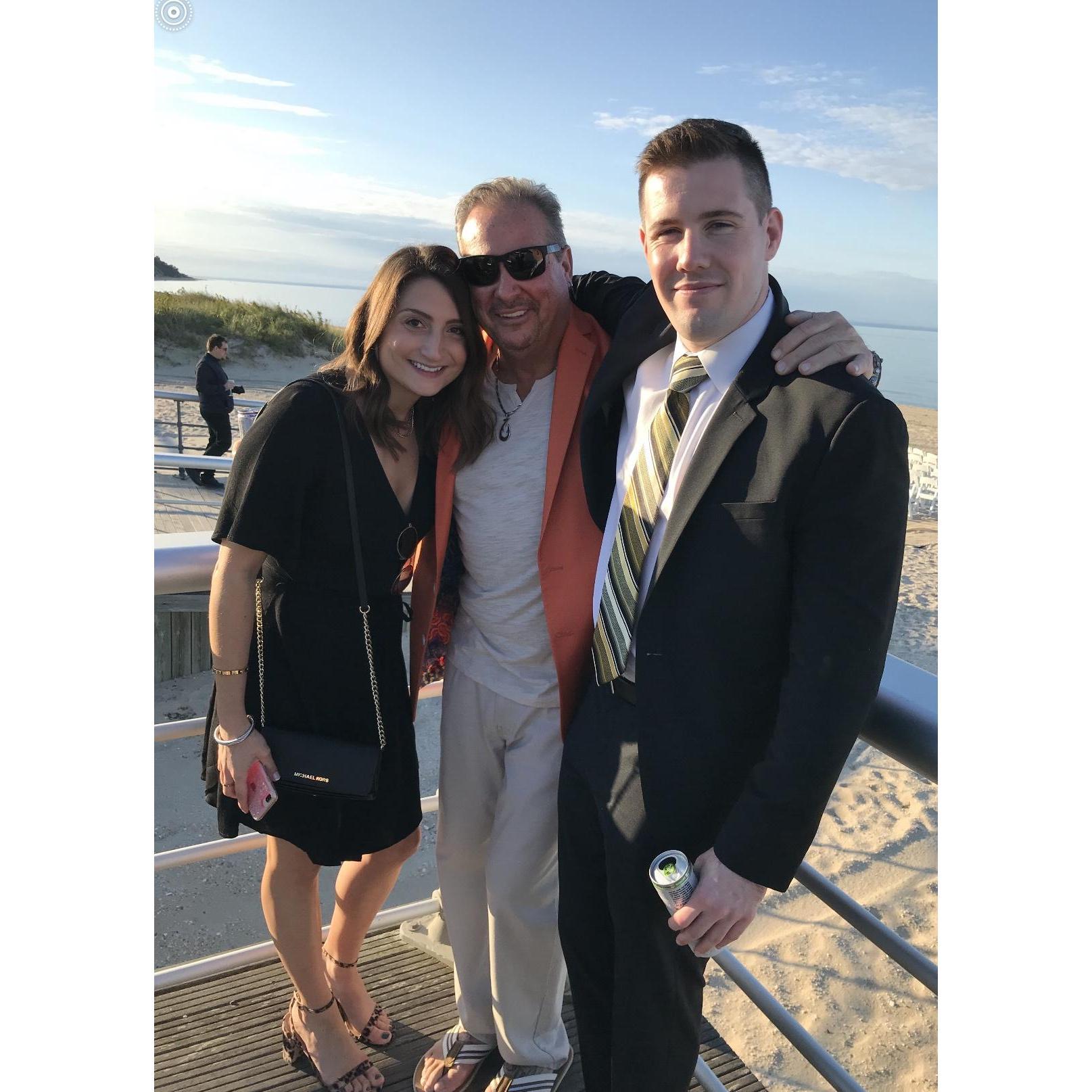 Our first wedding as an engaged couple!
