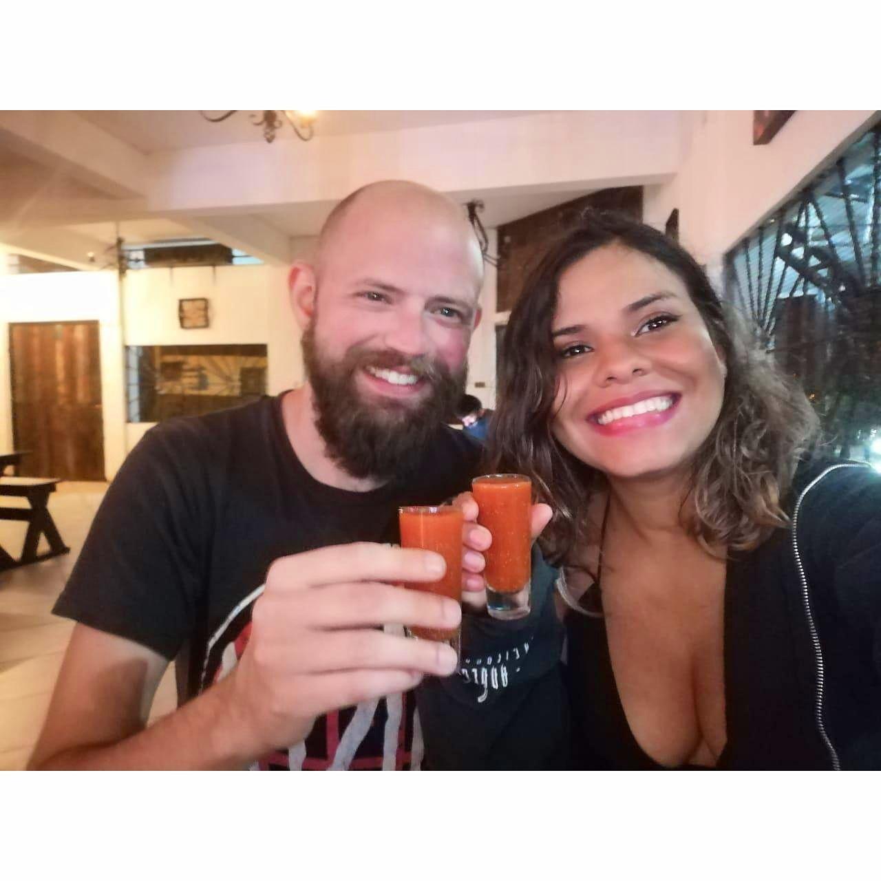 When we started dating  we used to have chilliguaros dates.  The goal was find the bar with the best chilliguaro in Heredia