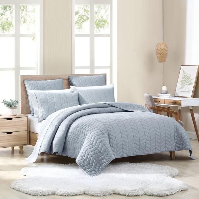 UGG® Dawn 3-Piece Full/Queen Quilt Set in Chambray