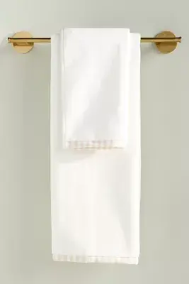 The Sloane Stripe Trim Soft Cotton Towel Collection