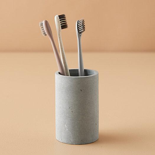 Gray Soapstone Bathroom Tumbler