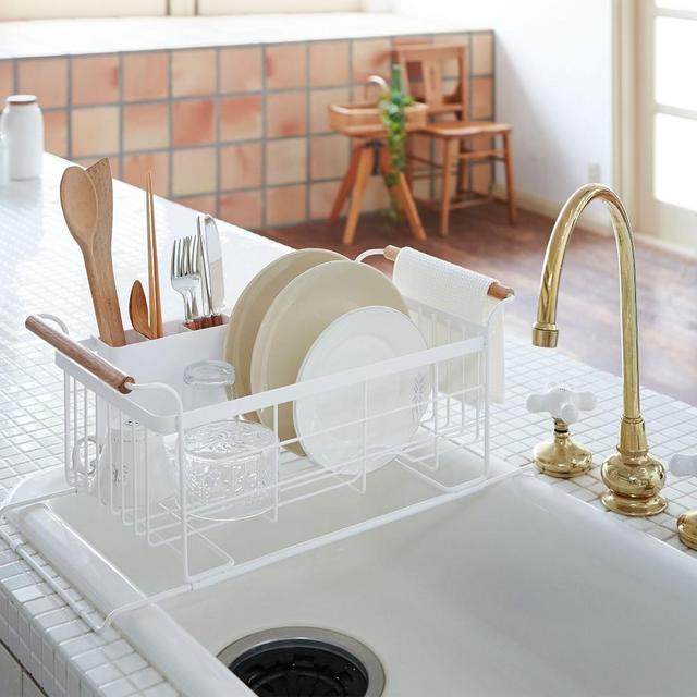 Tosca Over-the-Sink Dish Drainer Rack, White