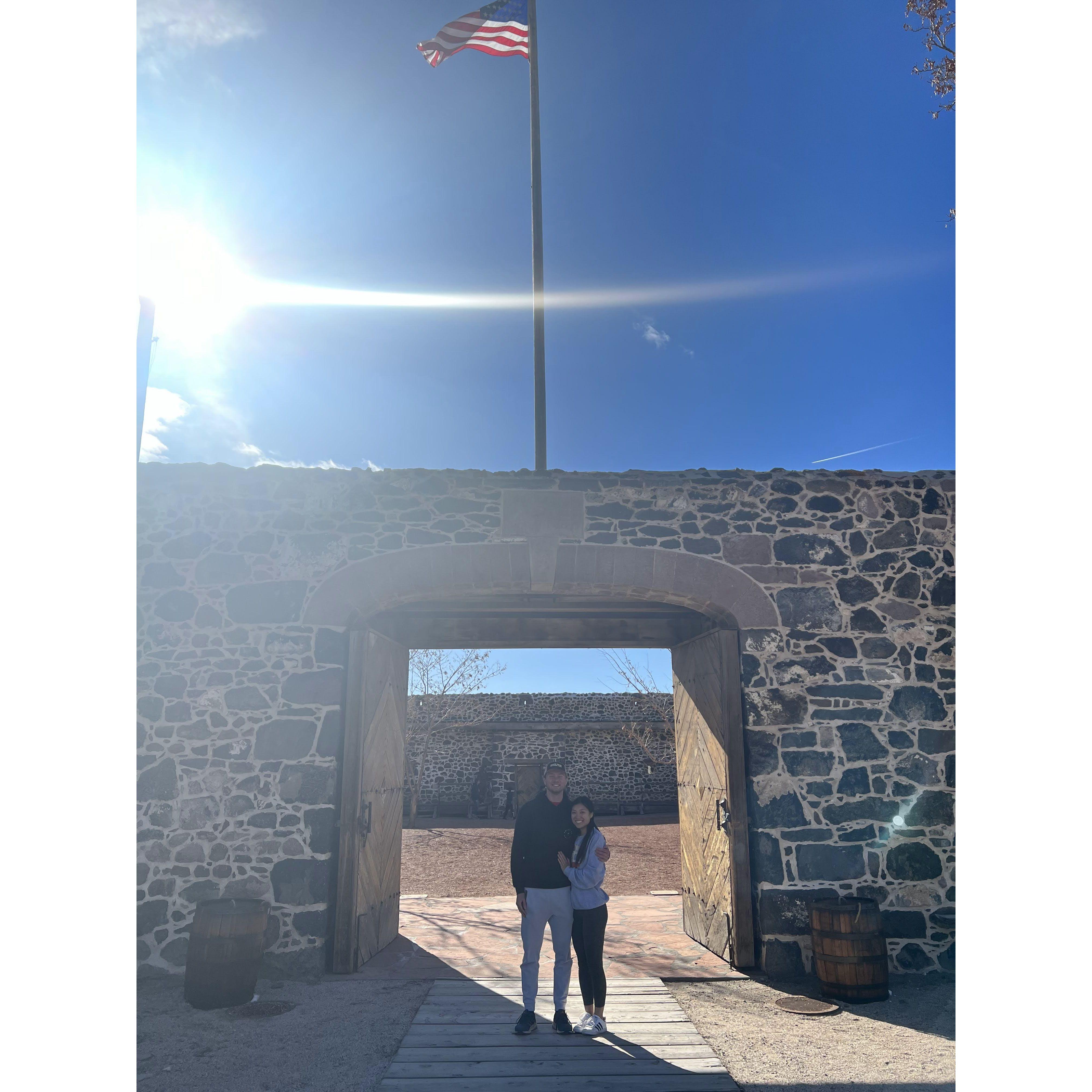 Stopped at a fort in Utah