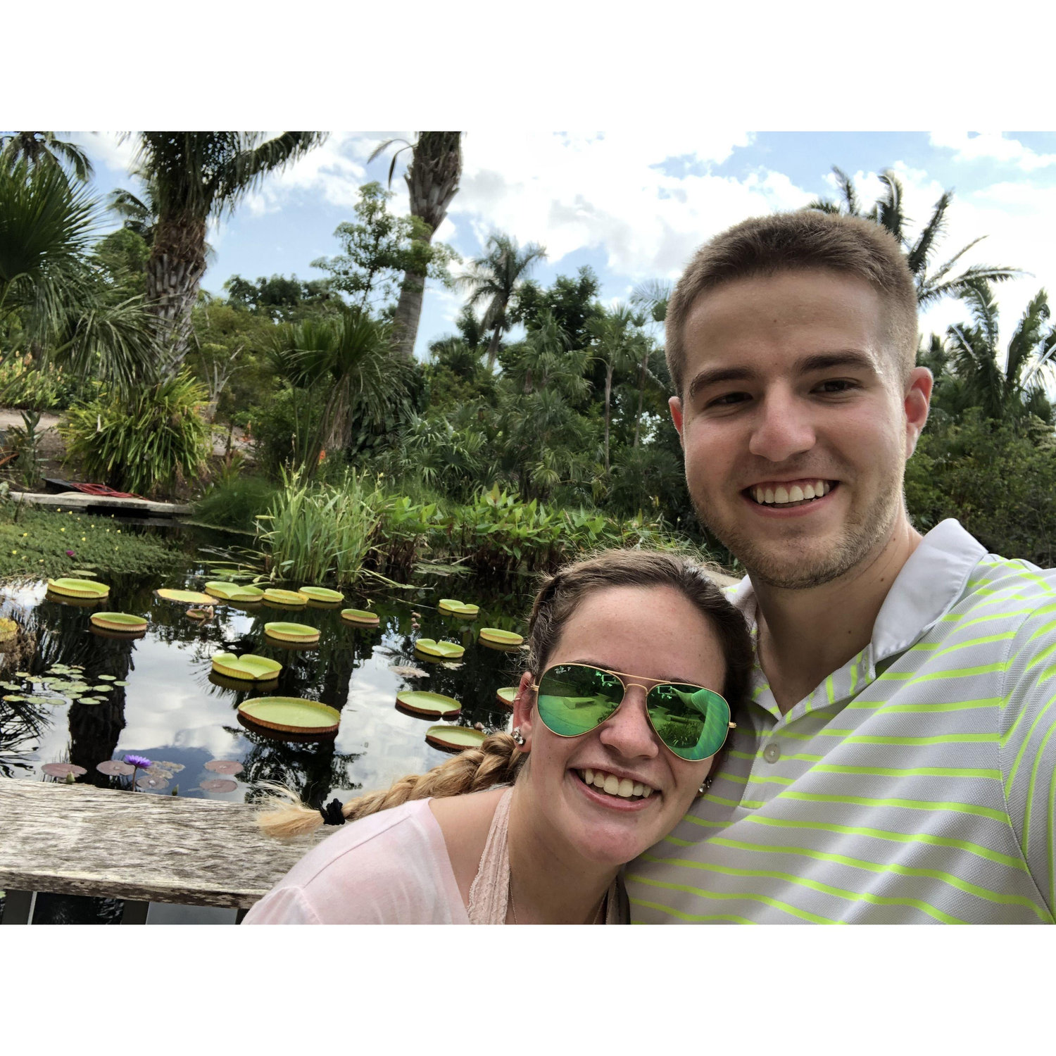 Our first date at the botanical gardens