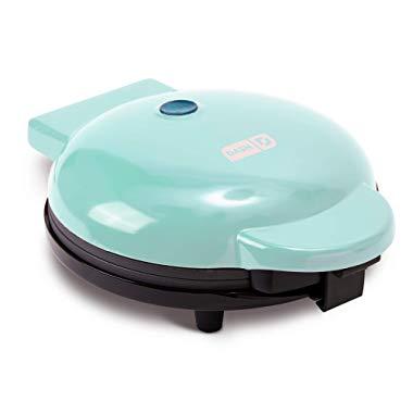 Dash DEWM8100AQ Express 8” Waffle Maker Machine for Individual Servings, Paninis, Hash browns + other on the go Breakfast, Lunch, or Snacks with Easy Clean, Non-Stick Sides Aqua
