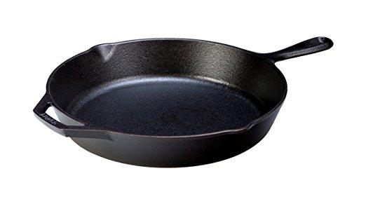 Lodge Seasoned Cast Iron Skillet - 12 Inch Classic Cast Iron Frying Pan with Assist Handle (Made in USA)