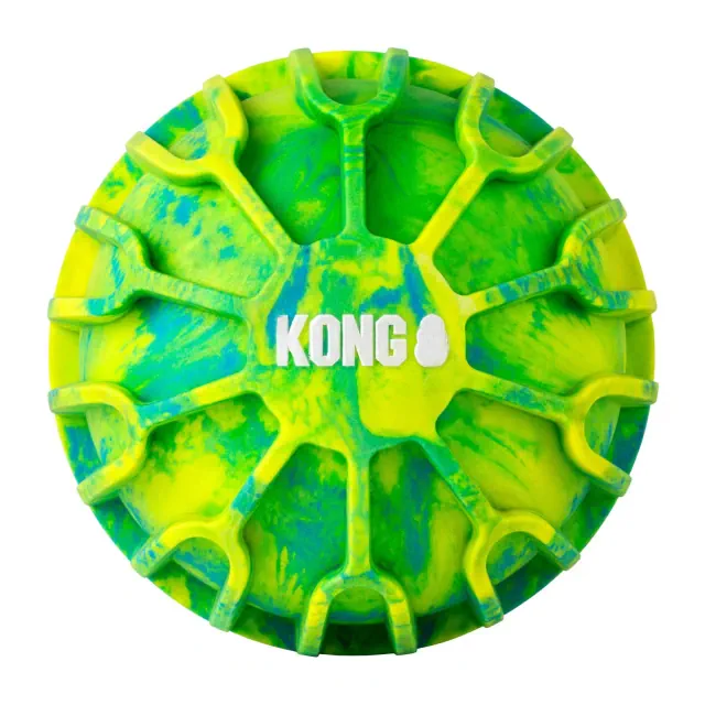 KONG Flexball Sport Ball Dog Toy - Green: Chase Activity, 10.25" Height, 0.5 lb Weight