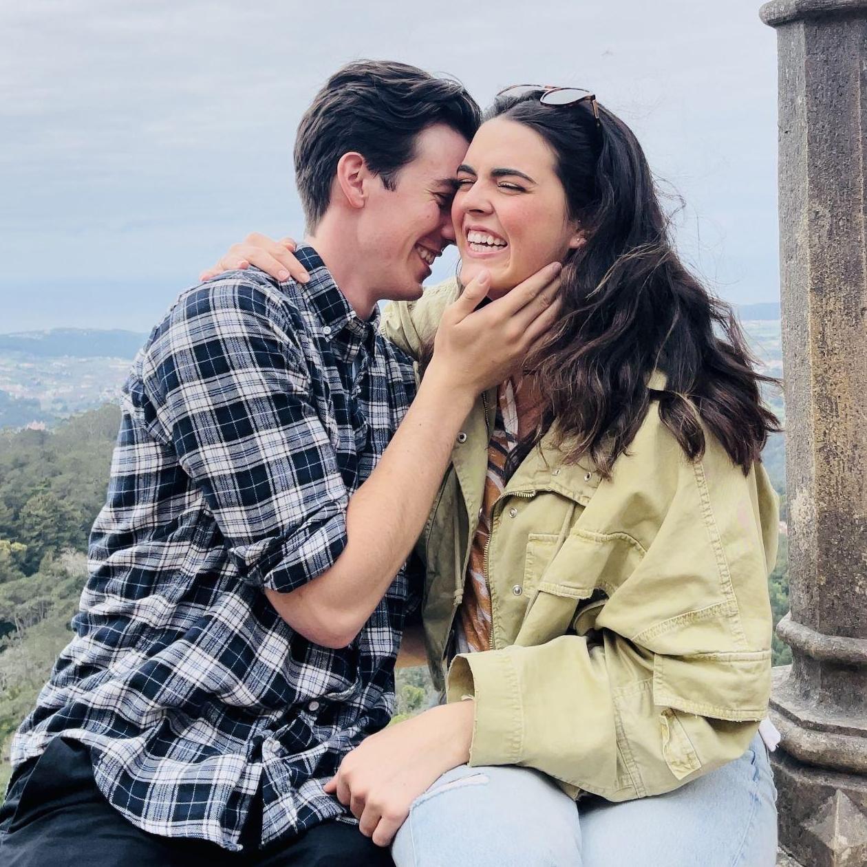 Abby and Alec spent a day of spring break touring castles in Sintra, Portugal... after 60 hours of flight delays for Alec.