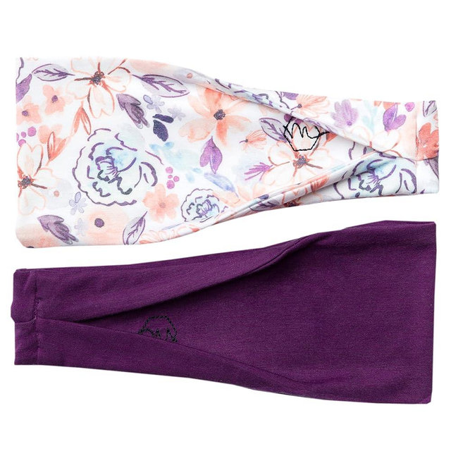 Maven Thread Headbands for Women - Wide Sports Headband for Running, Exercise, Gym, Athletic Workouts and Yoga, 4" Thick Non-Slip Sweatbands, 2Pack
