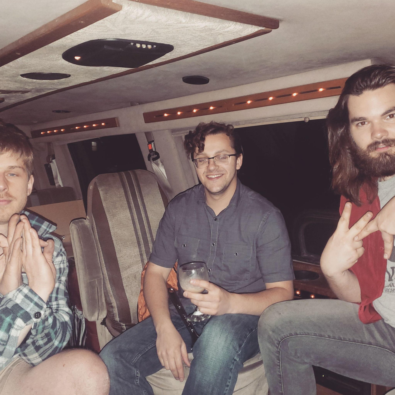 Just 3 guys in a van.
