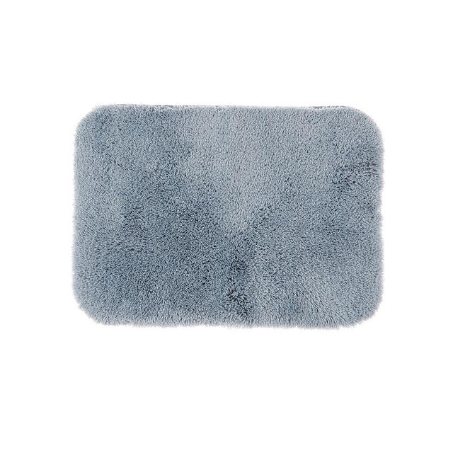 Nestwell™ Recycled Polyester 17" x 24" Bath Rug in Blue Fog