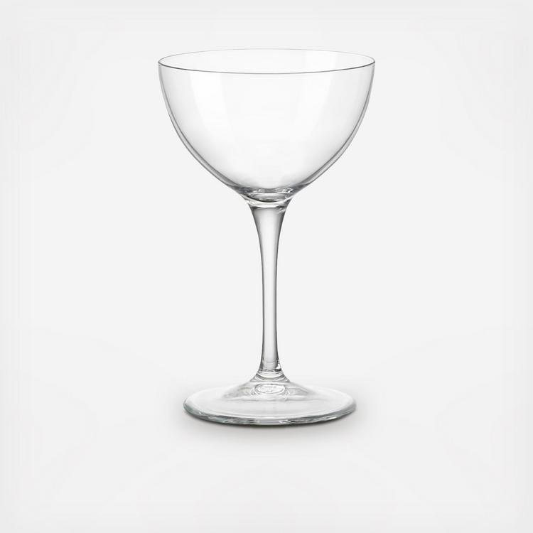 Bormioli Rocco Novecento Stemware Art Deco Fizz Glass, Set of 6