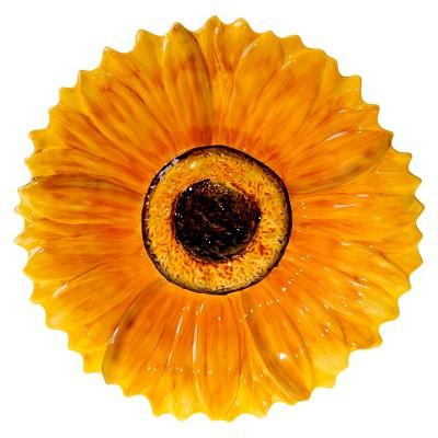 Certified International French Sunflowers 3-D Sunflower Platter (15.25")