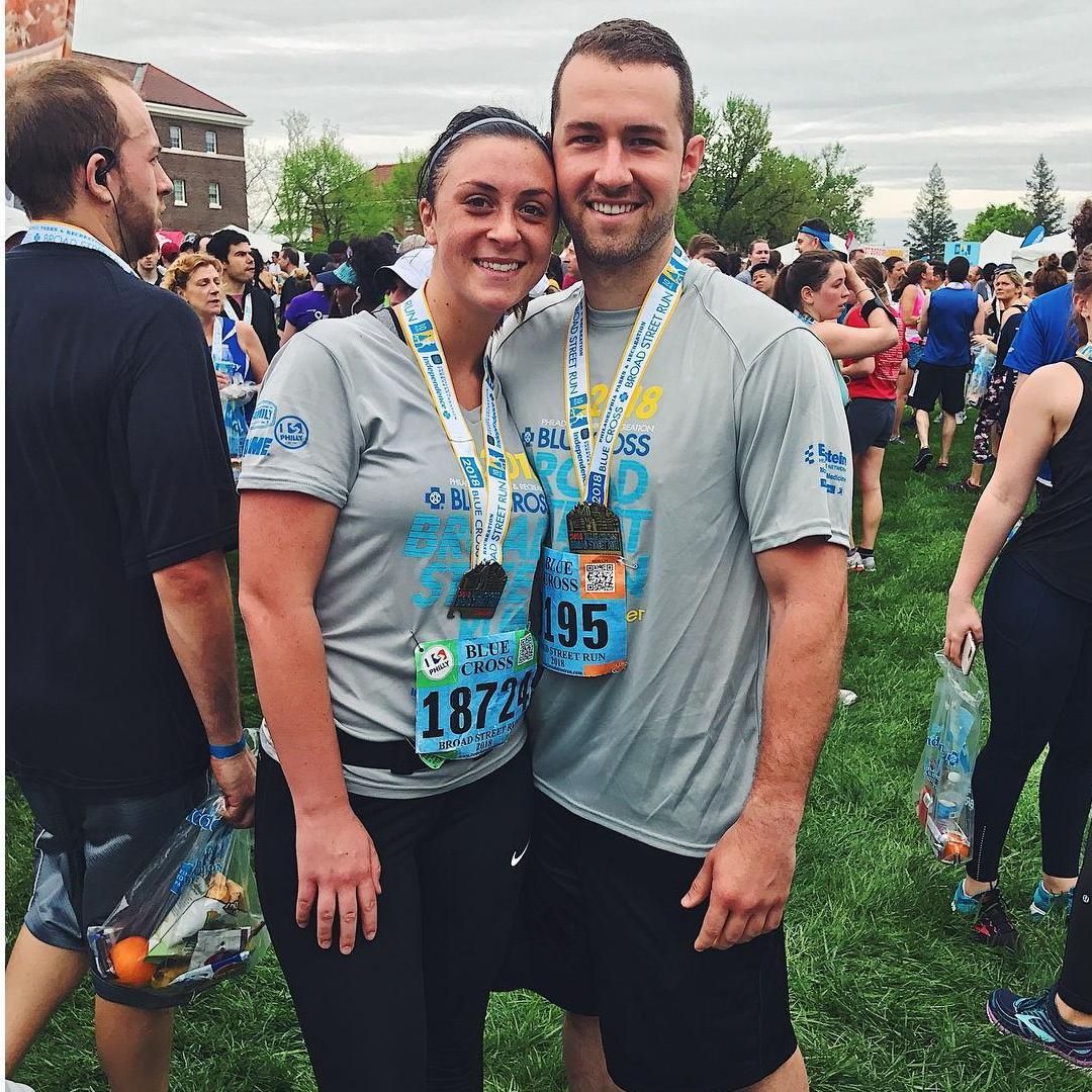 Our first Broad Street Run!