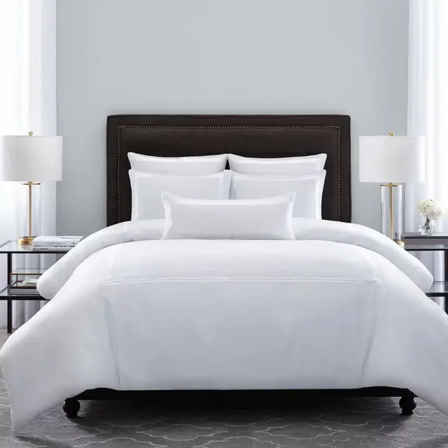 Wamsutta® Hotel Triple Baratta Stitch King Comforter Set in White