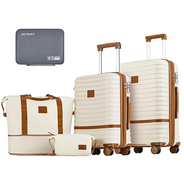 Joyway Carry on 20Inch &24 Inch Checked Luggage Set, 2-Piece Expandable Suitecase Set with Spinner Wheel, Hard Shell Suitcase with TSA Lock