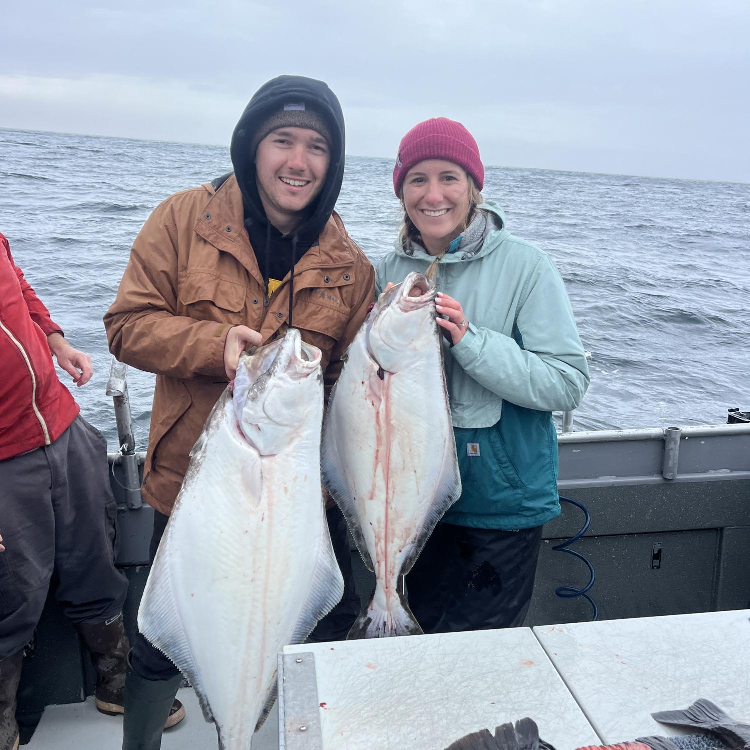 On our trip to Alaska, we went on a fishing charter to celebrate Matt's 28th birthday. We each caught our full limit on halibut, rockfish and cod. We flew home with 60 pounds of fresh fish.