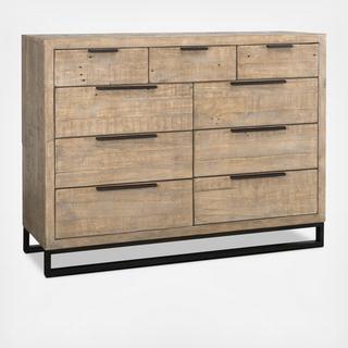 Norton Reclaimed Pine 9-Drawer Dresser