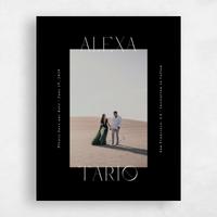 Black Wedding Save the Date - Gothenburg Photo