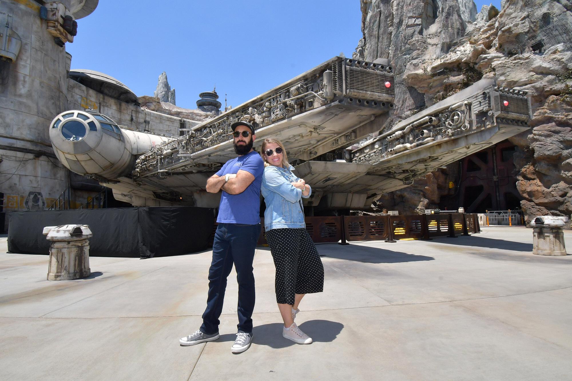 Being cool kids at Star Wars: Galaxy's Edge in 2019.